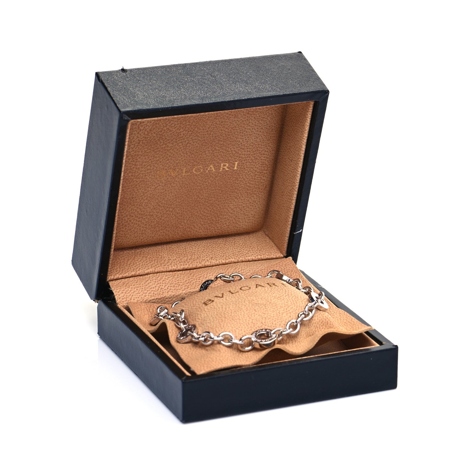 Bulgari 18K White Gold Link Bracelet 7 of 7