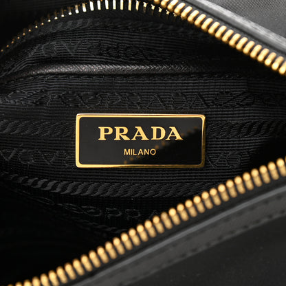 Prada Tessuto Nylon Saffiano Crossbody Bag Black 5 of 10