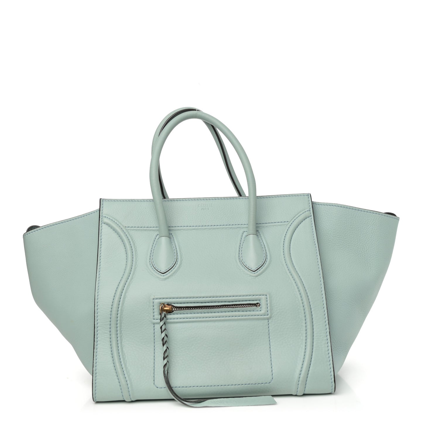 Supple Calfskin Medium Phantom Luggage Glacier