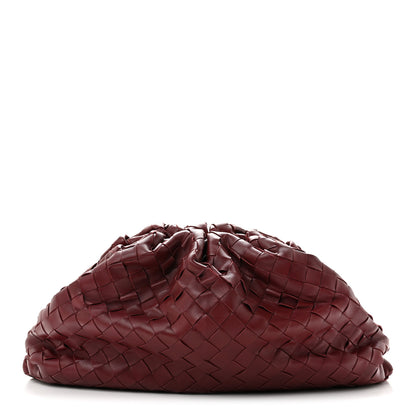 Bottega Veneta Nappa Maxi Intrecciato The Pouch Oversized Clutch Bordeaux 1 of 10