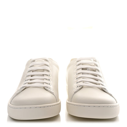 Gucci Calfskin Interlocking G Perforated Womens Ace Sneakers 38.5 White Grey Sky 3 of 11