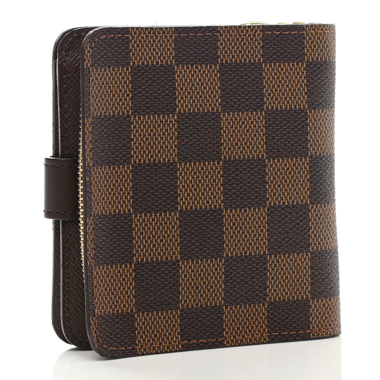 Louis Vuitton Damier Ebene Zippe Zipped Compact Wallet 3 of 8