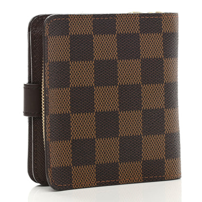 Louis Vuitton Damier Ebene Zippe Zipped Compact Wallet 3 of 8