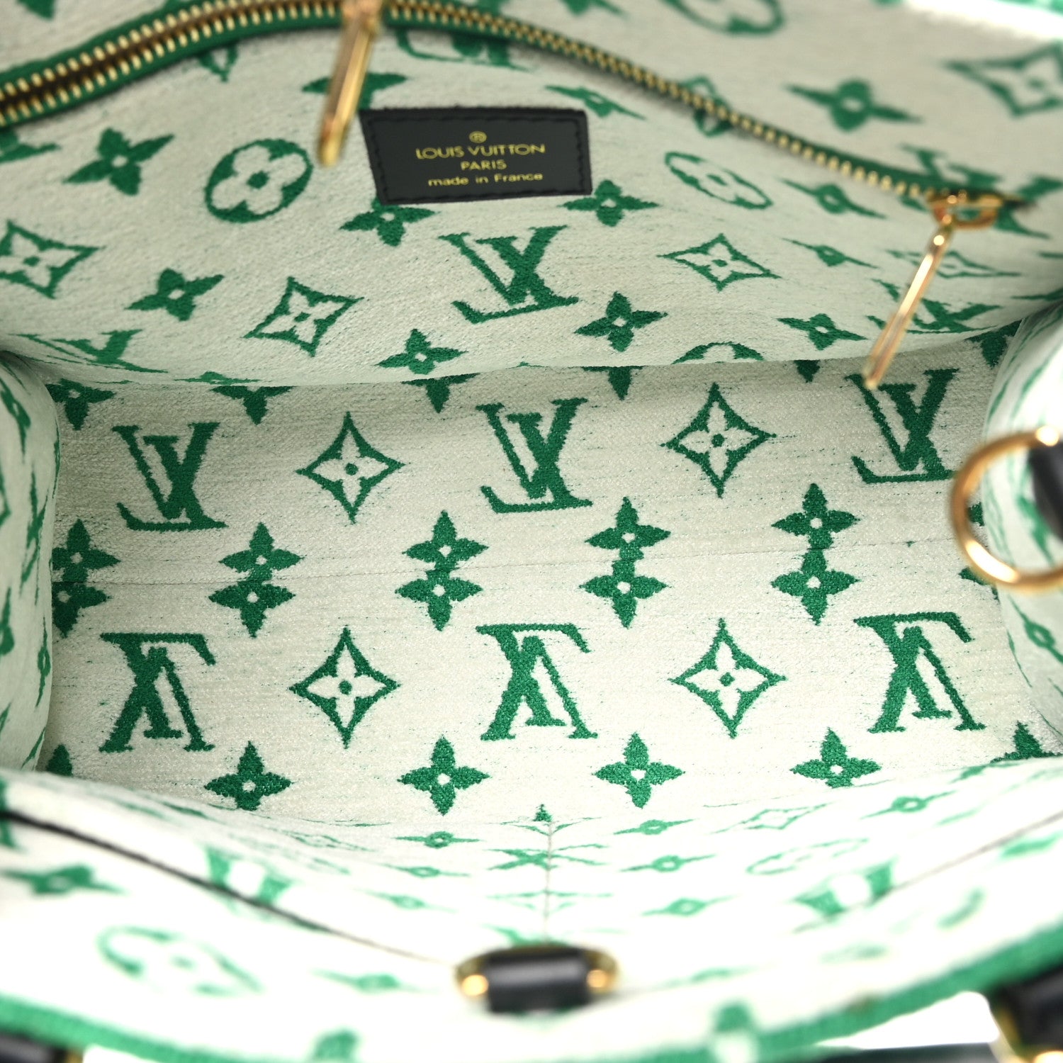 Louis Vuitton Jacquard Velvet Monogram Onthego PM Green 5 of 9