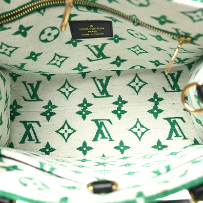 Louis Vuitton Jacquard Velvet Monogram Onthego PM Green 5 of 9