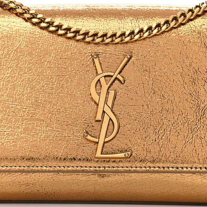 Saint Laurent Metallic Calfskin Small Classic Monogram Kate Satchel Bronze 7 of 10