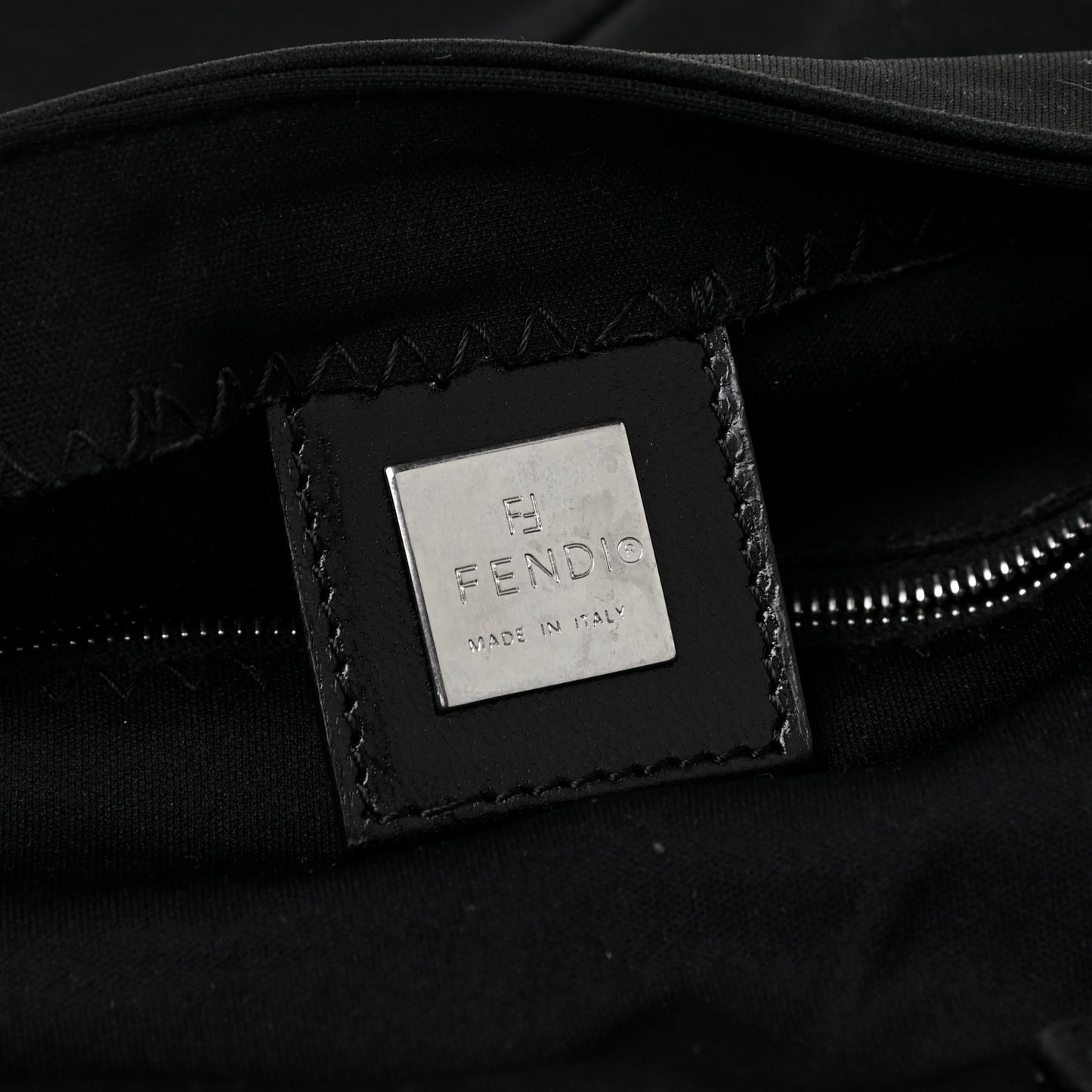 Nylon Baguette Bag Black