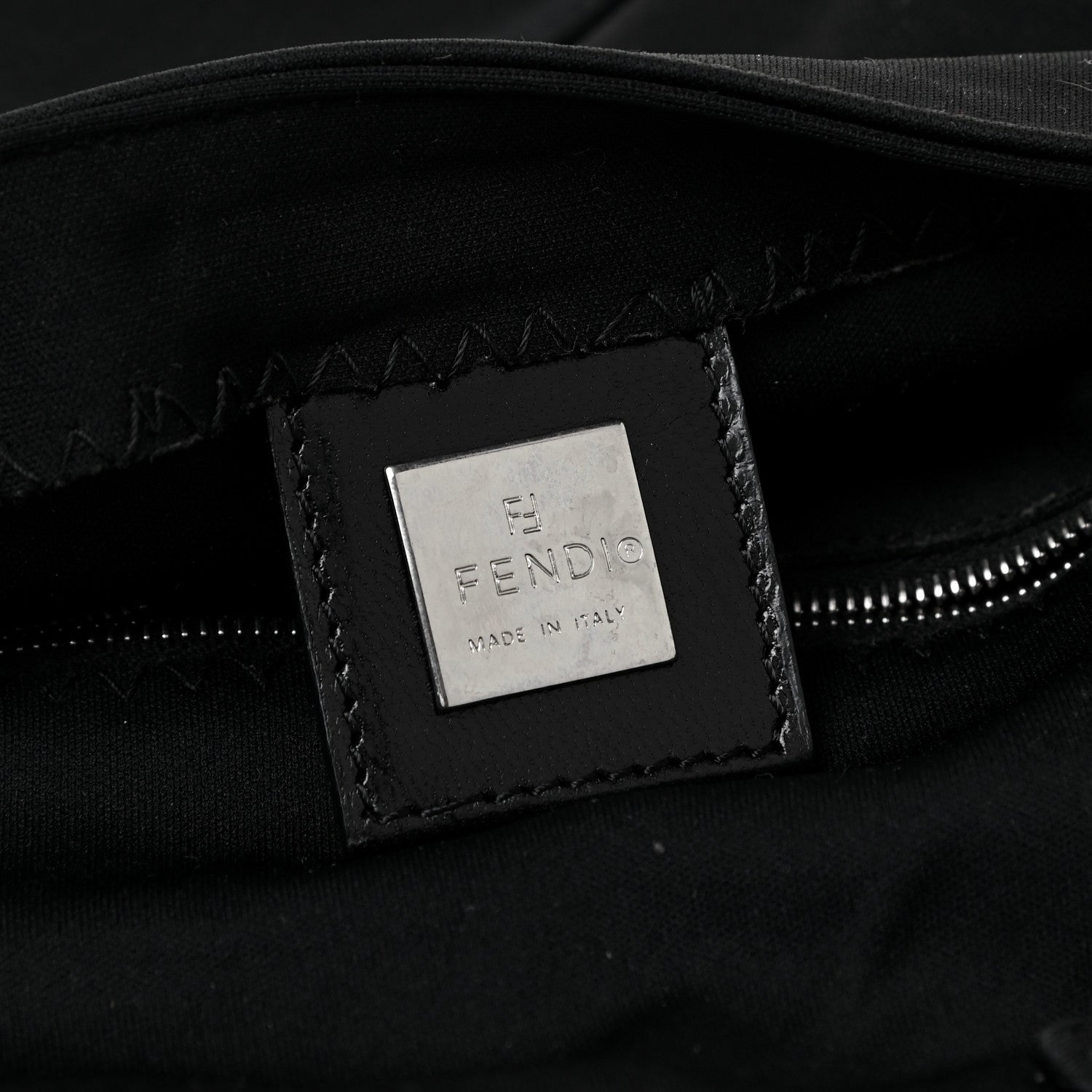 Fendi Nylon Baguette Bag Black 5 of 14