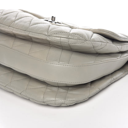 Chanel Lambskin Quilted 3 Large Flap Grey 11 of 16