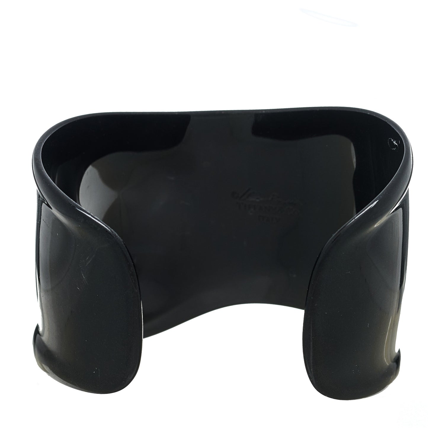 Ruthenium Medium Elsa Peretti Left Wrist Bone Cuff Bracelet Black