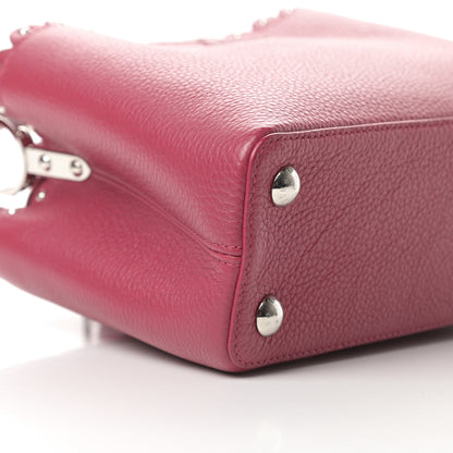 Louis Vuitton Taurillon Lace Croquets Capucines BB Groseille 9 of 11