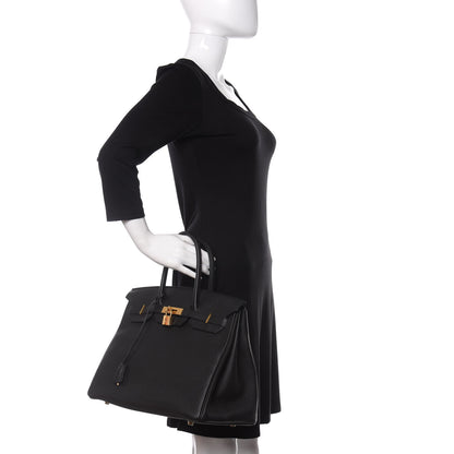 Hermes Togo Birkin 35 Black 2 of 10