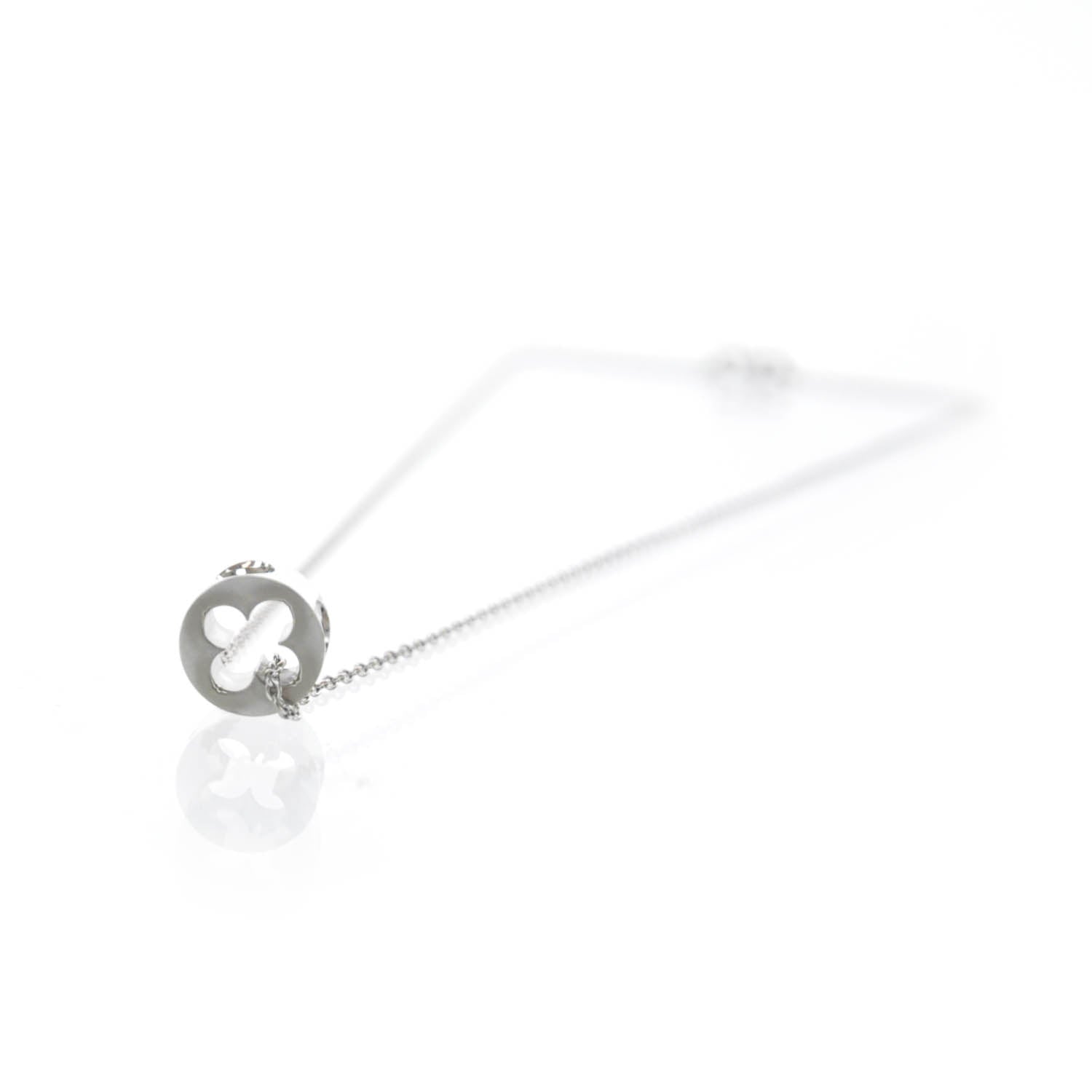 Louis Vuitton Empreinte White Gold Pendent Necklace 2 of 4