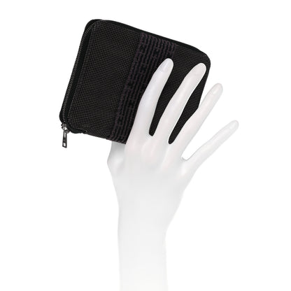 Hermes Canvas Herline Zip Wallet Grey 2 of 11
