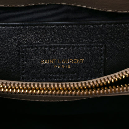 Saint Laurent Calfskin Y Quilted Monogram Small Loulou Chain Satchel Dark Beige 6 of 10
