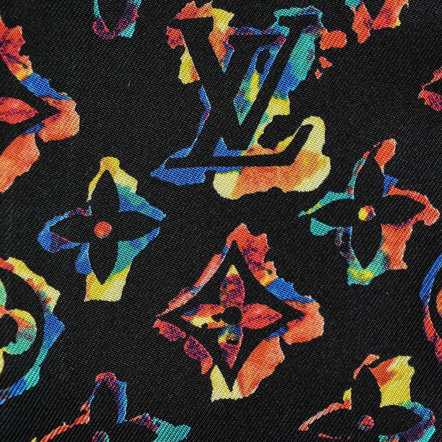 Louis Vuitton Silk Monogram Rainbow Bandeau Black 5 of 5
