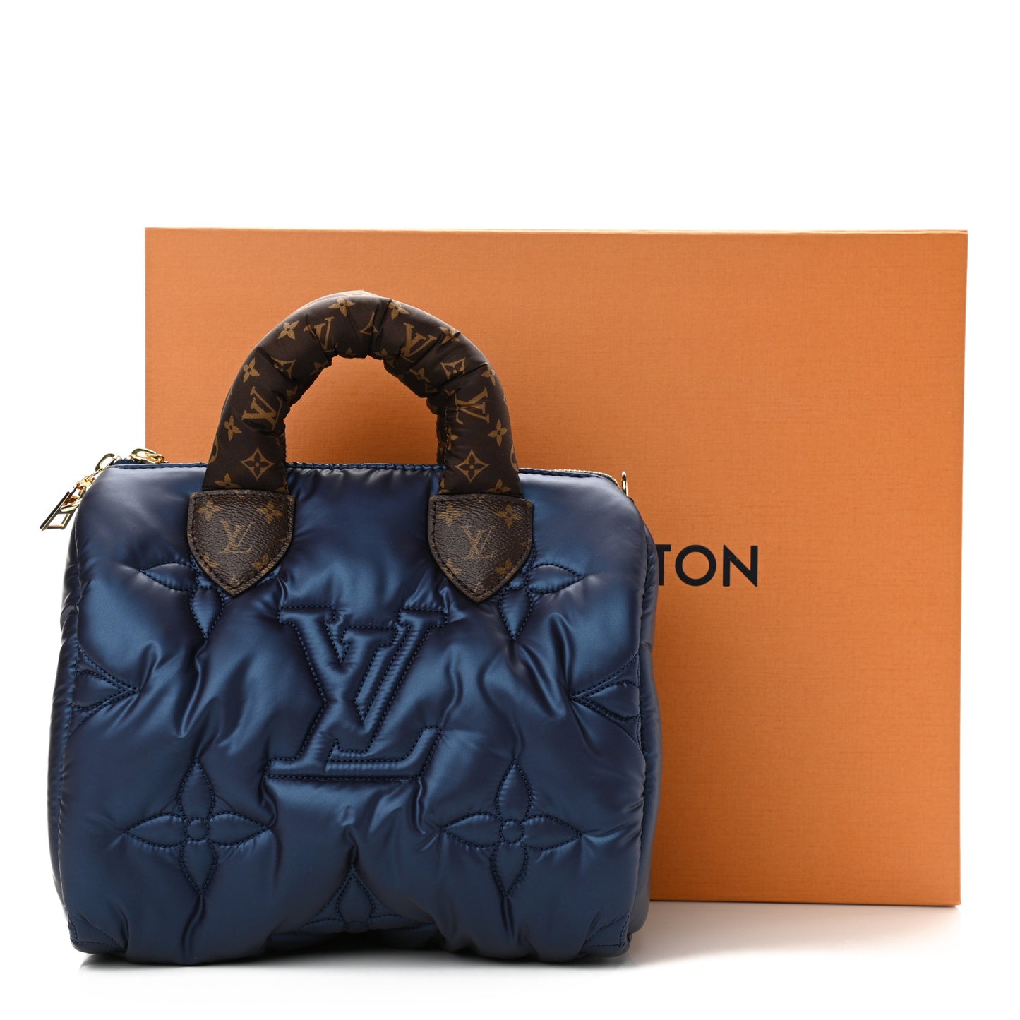 Econyl Mini Monogram Pillow Speedy Bandouliere 25 Navy