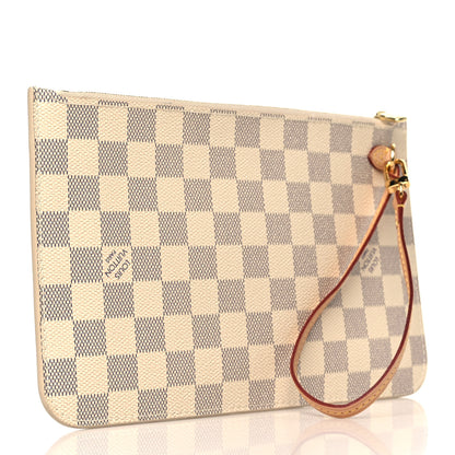 Louis Vuitton Damier Azur Neverfull MM GM Pochette 3 of 6