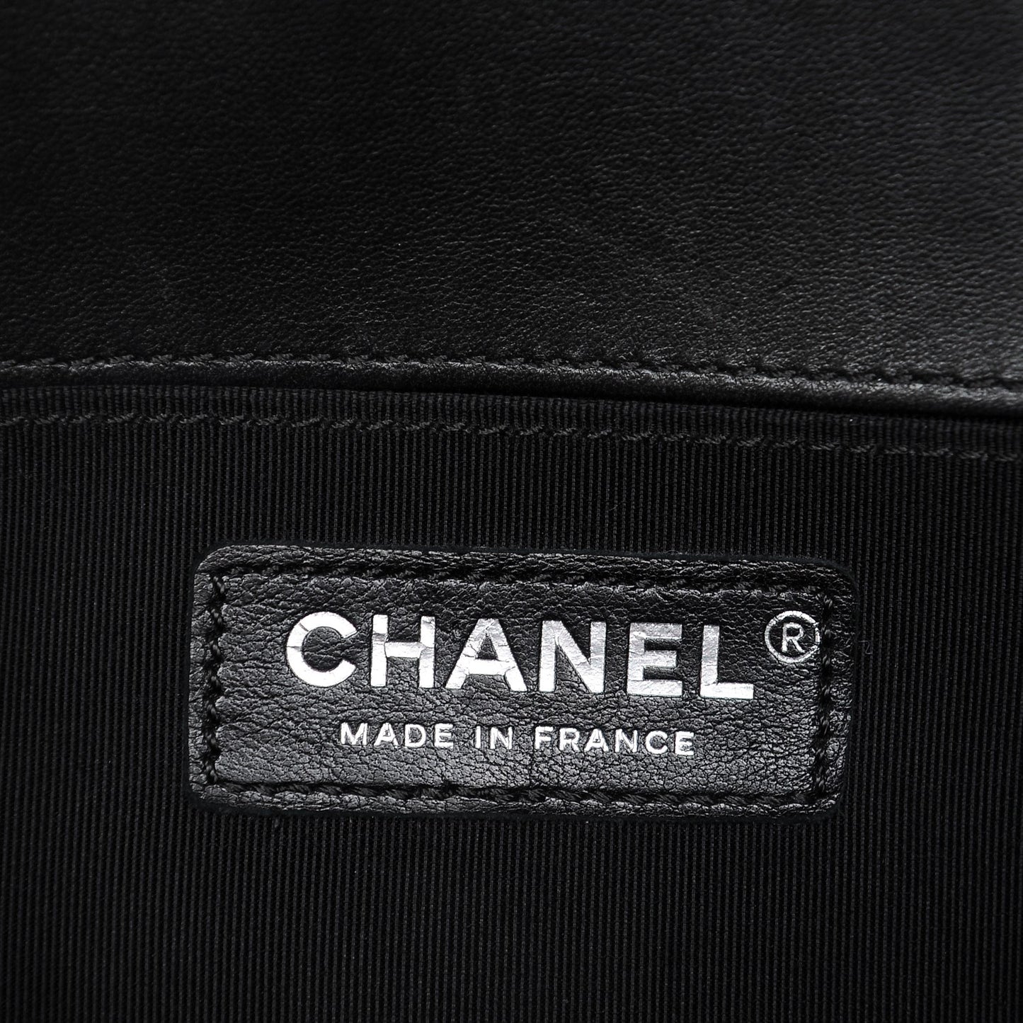 Calfskin Pleated Medium Boy Flap Black