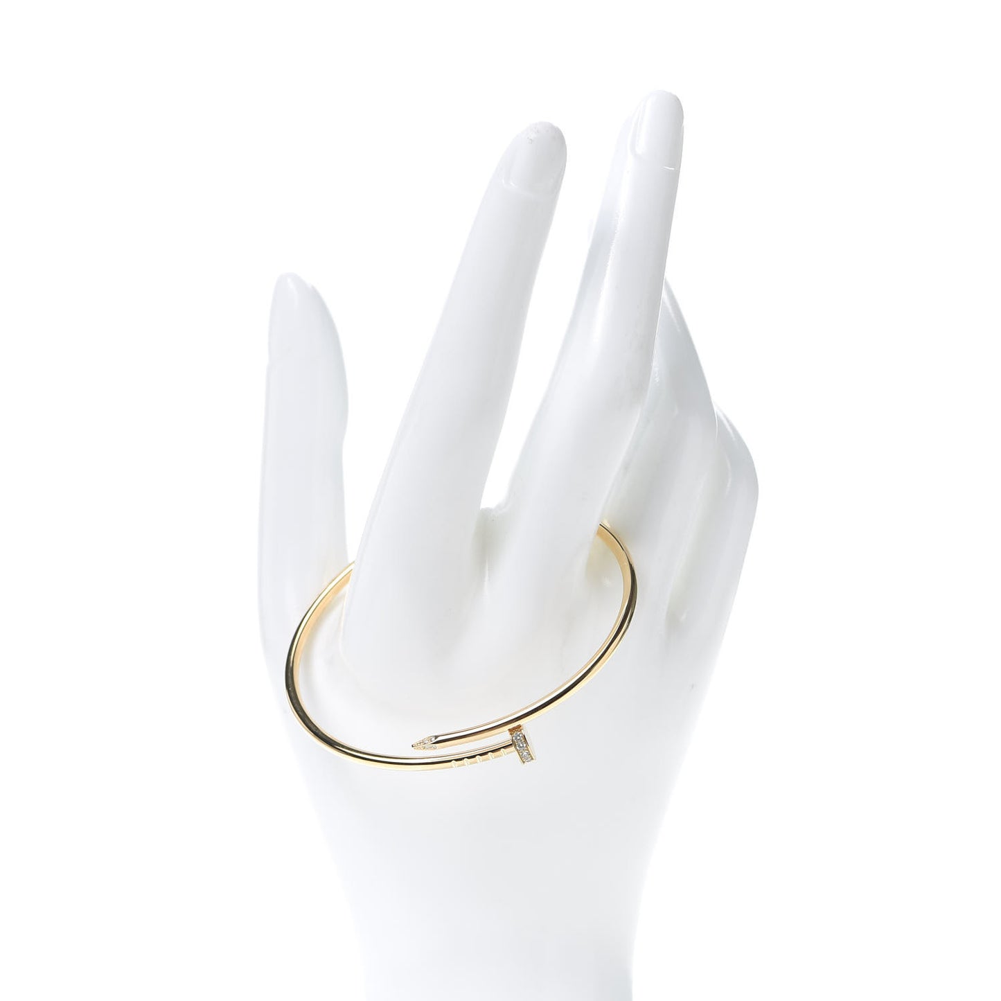 18K Yellow Gold Diamond Small Juste Un Clou Bracelet 17