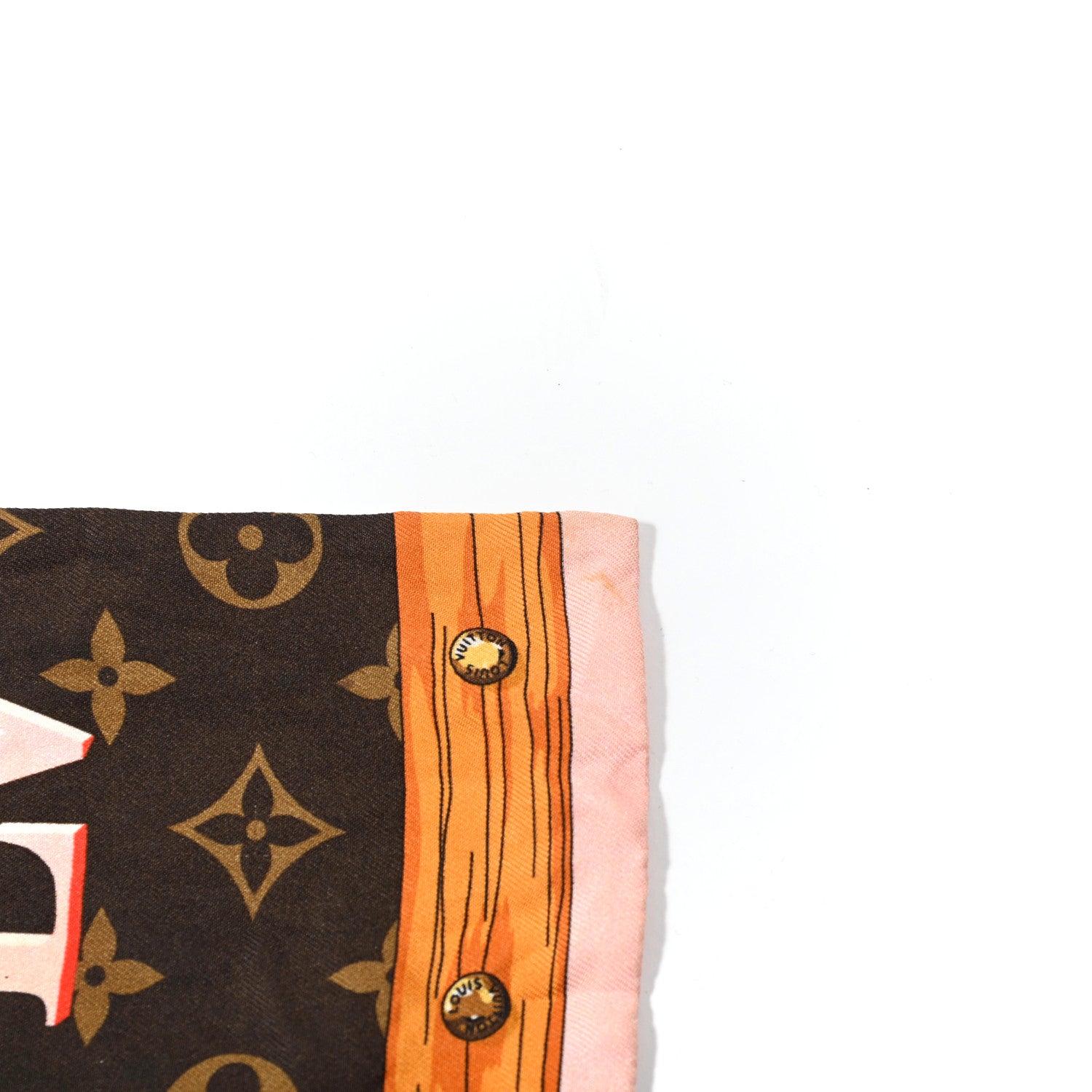 Louis Vuitton Silk Monogram Summer Trunks Bandeau Brown 9 of 10