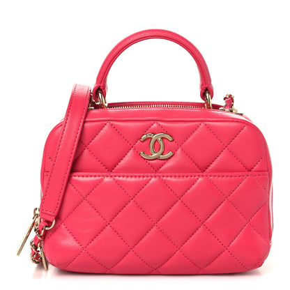 Chanel Lambskin Quilted Small Trendy CC Bowling Bag Pink 1 of 14