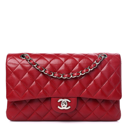 Chanel Caviar Quilted Medium Double Flap Red 1 of 10