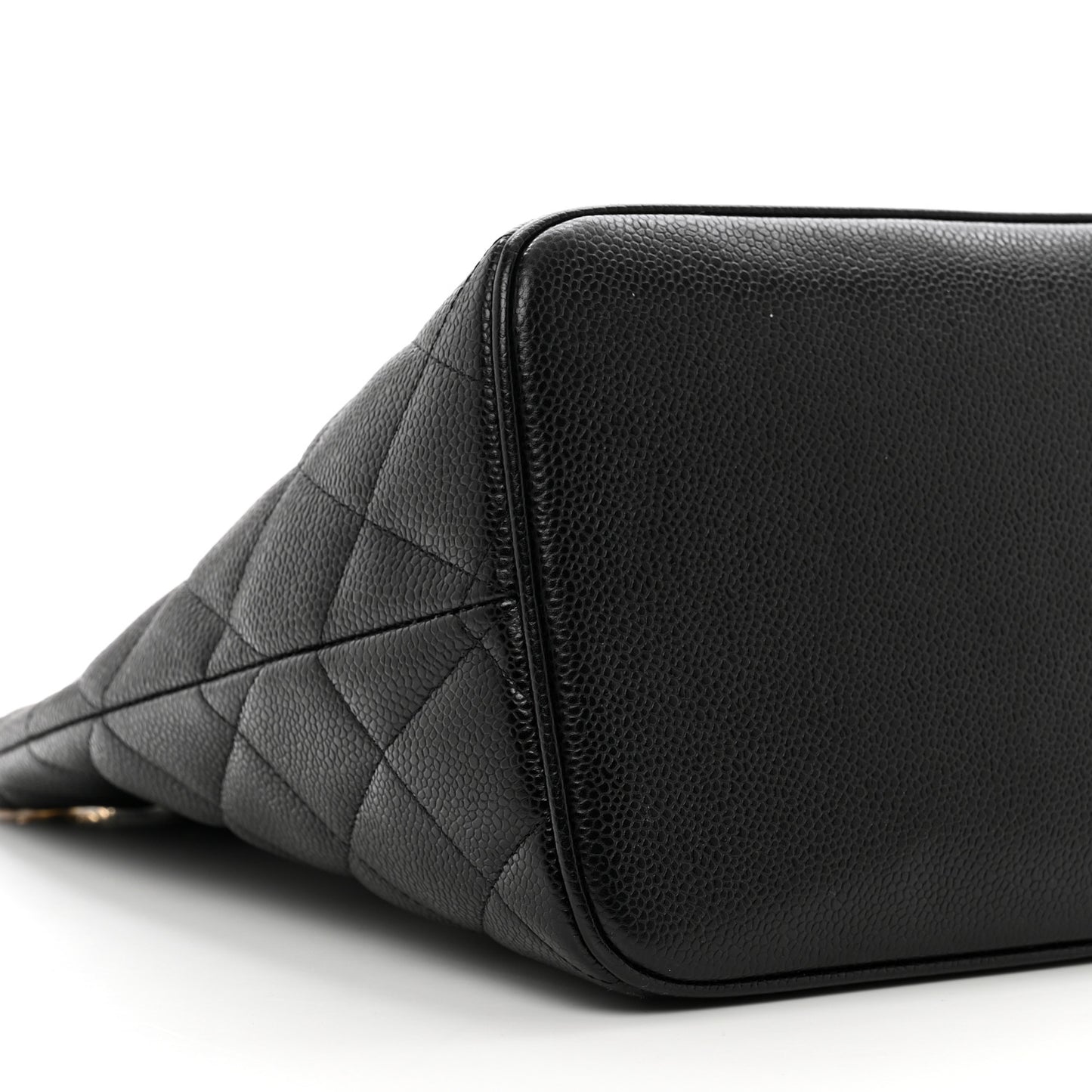 Caviar Quilted Medallion Tote Black