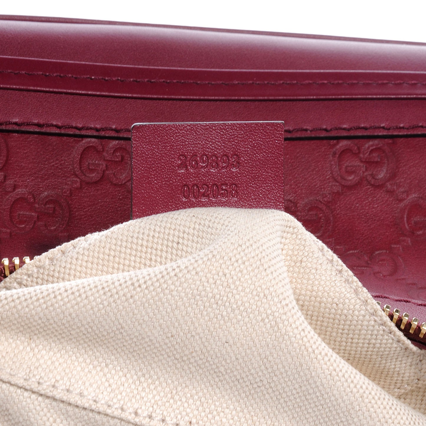 Guccissima Small Mayfair Bow Detail Shoulder Bag Cherry