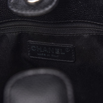 Chanel Caviar Quilted Petit Shopping Tote PST Black 8 of 10