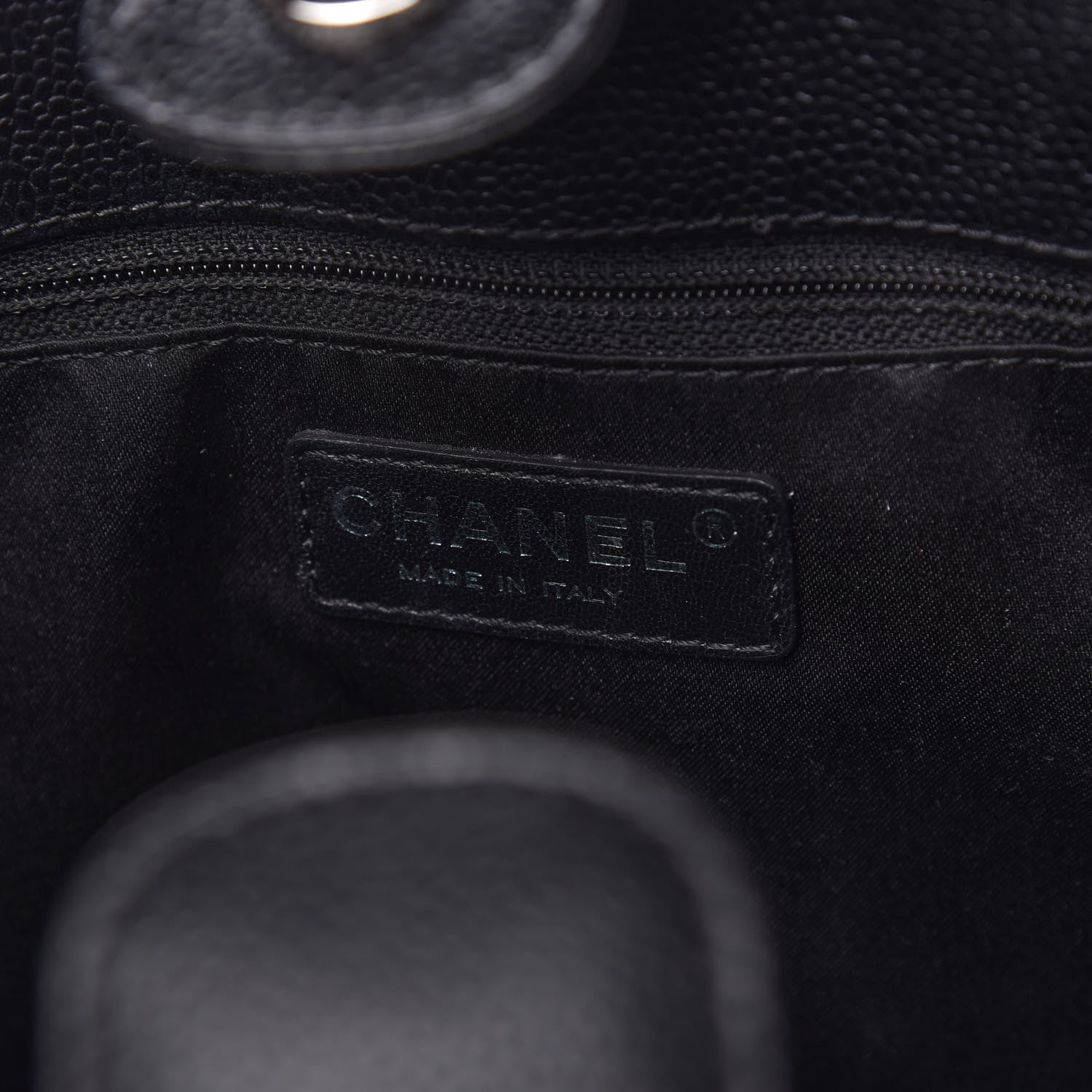 Chanel Caviar Quilted Petit Shopping Tote PST Black 8 of 10