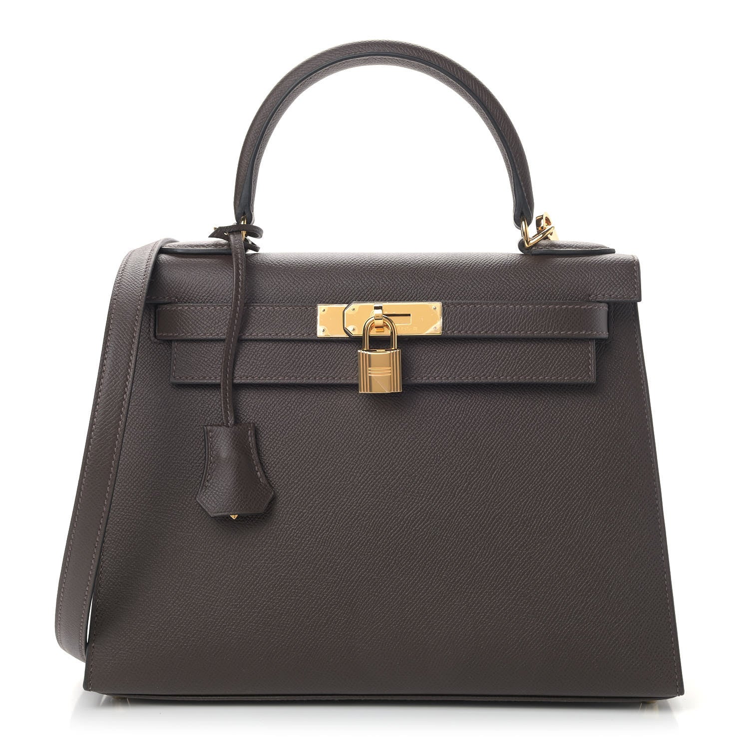 Hermes Epsom Kelly Sellier 28 Chocolate 1 of 8