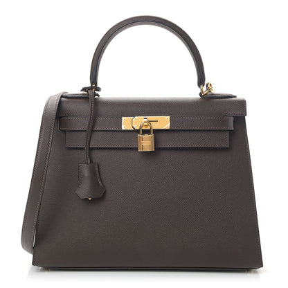 Hermes Epsom Kelly Sellier 28 Chocolate 1 of 8