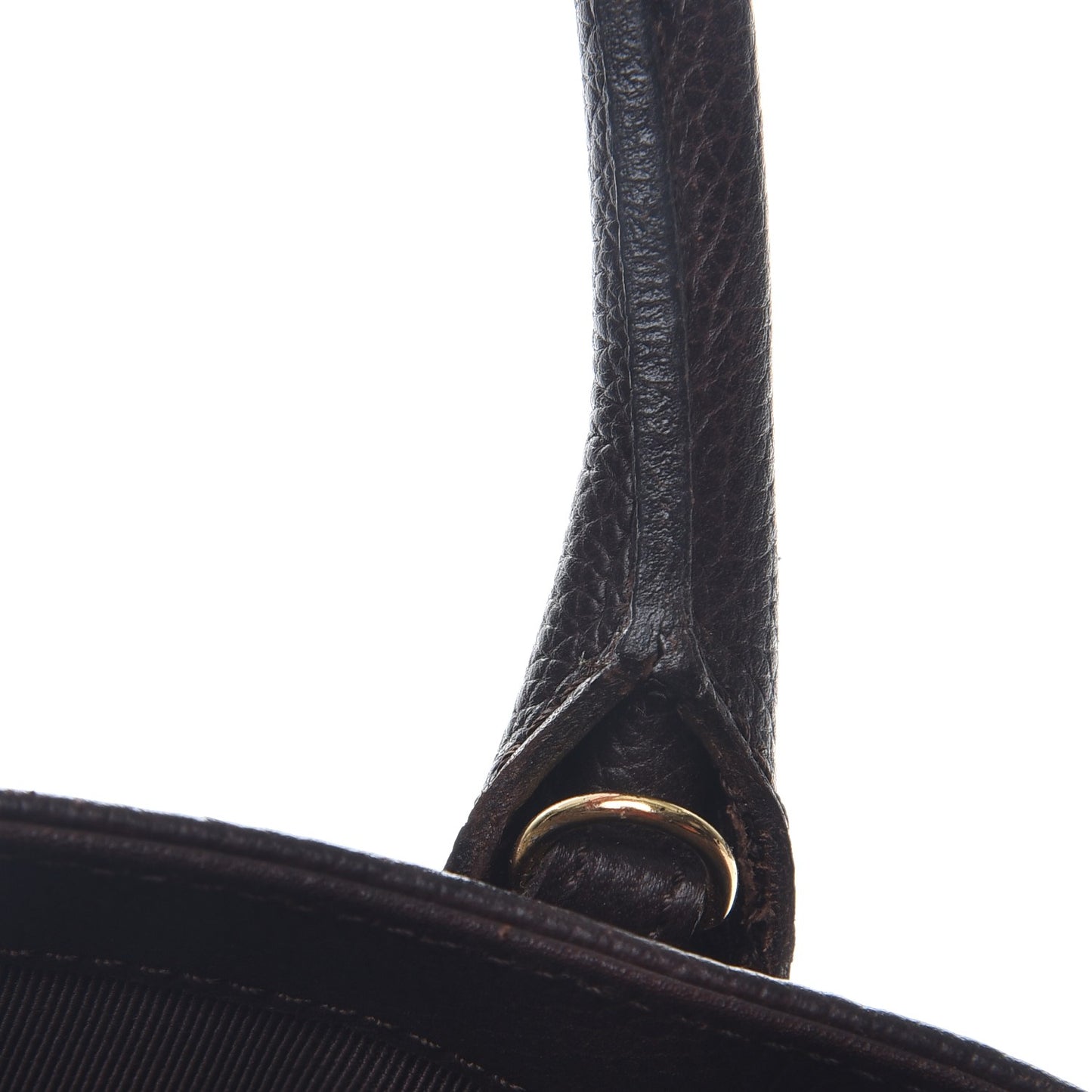 Calfskin Tall Cerf Tote Brown