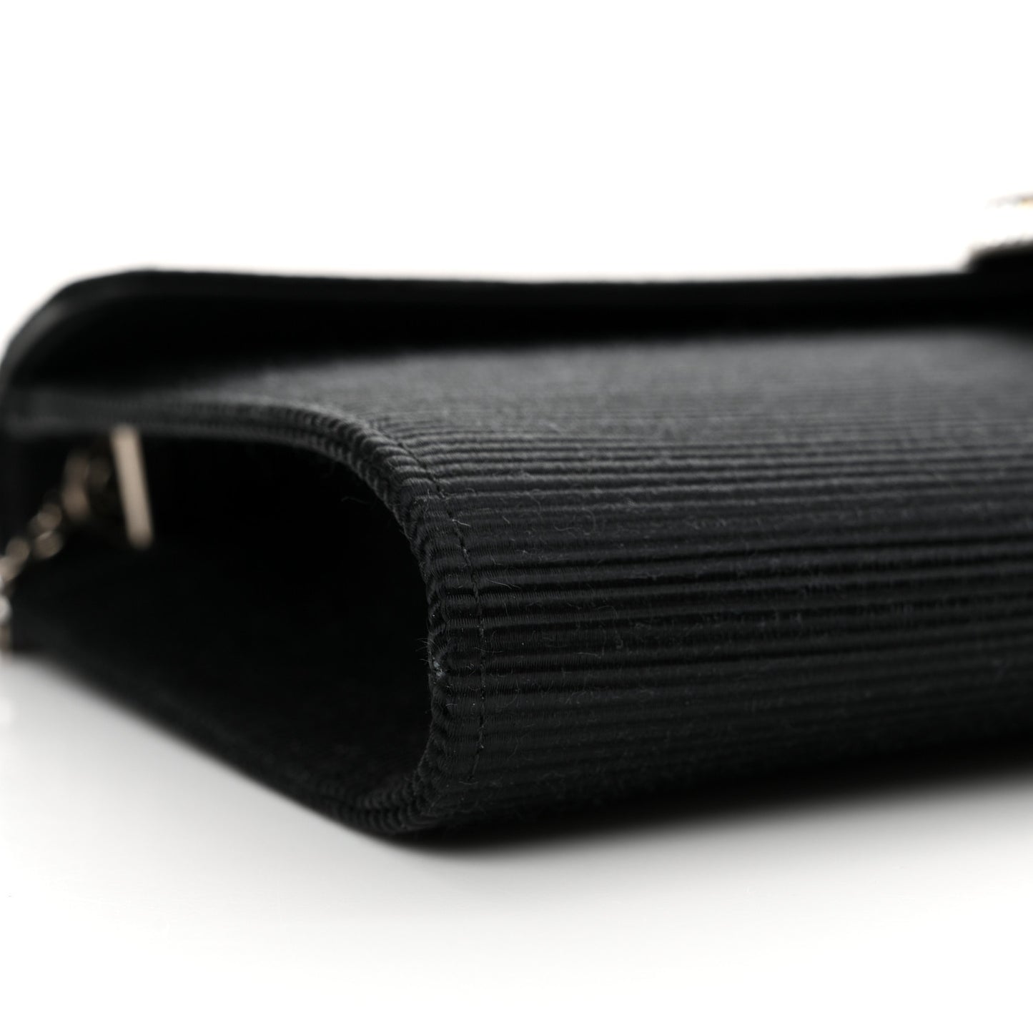 Grosgrain Satin Small Dionysus Shoulder Bag Black