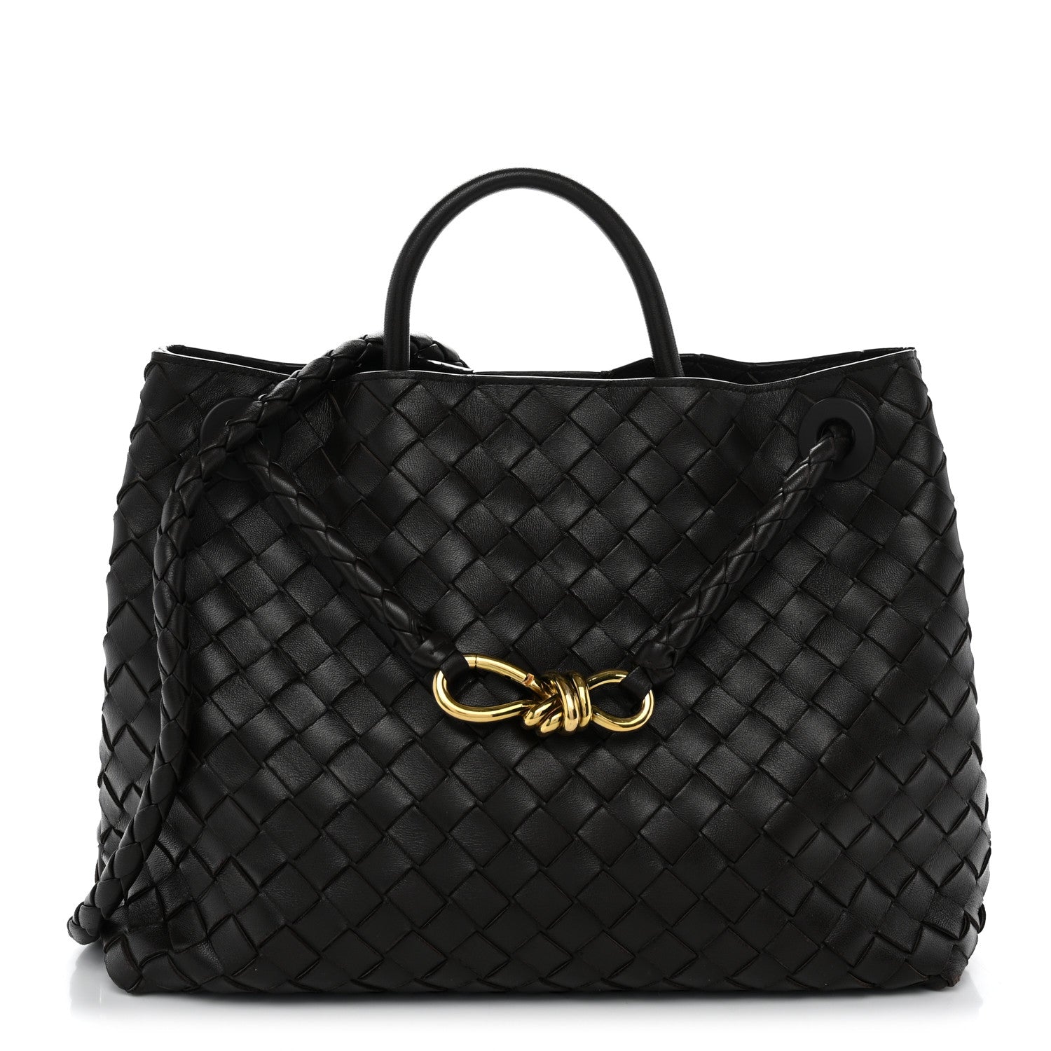 Bottega Veneta Nappa Intrecciato Medium Andiamo Shoulder Bag Fondant 1 of 9