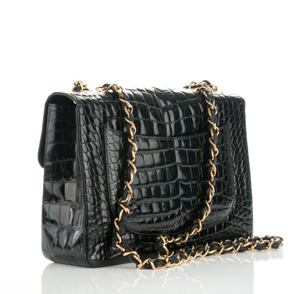 Chanel Alligator Jumbo Single Flap Black 3 of 8