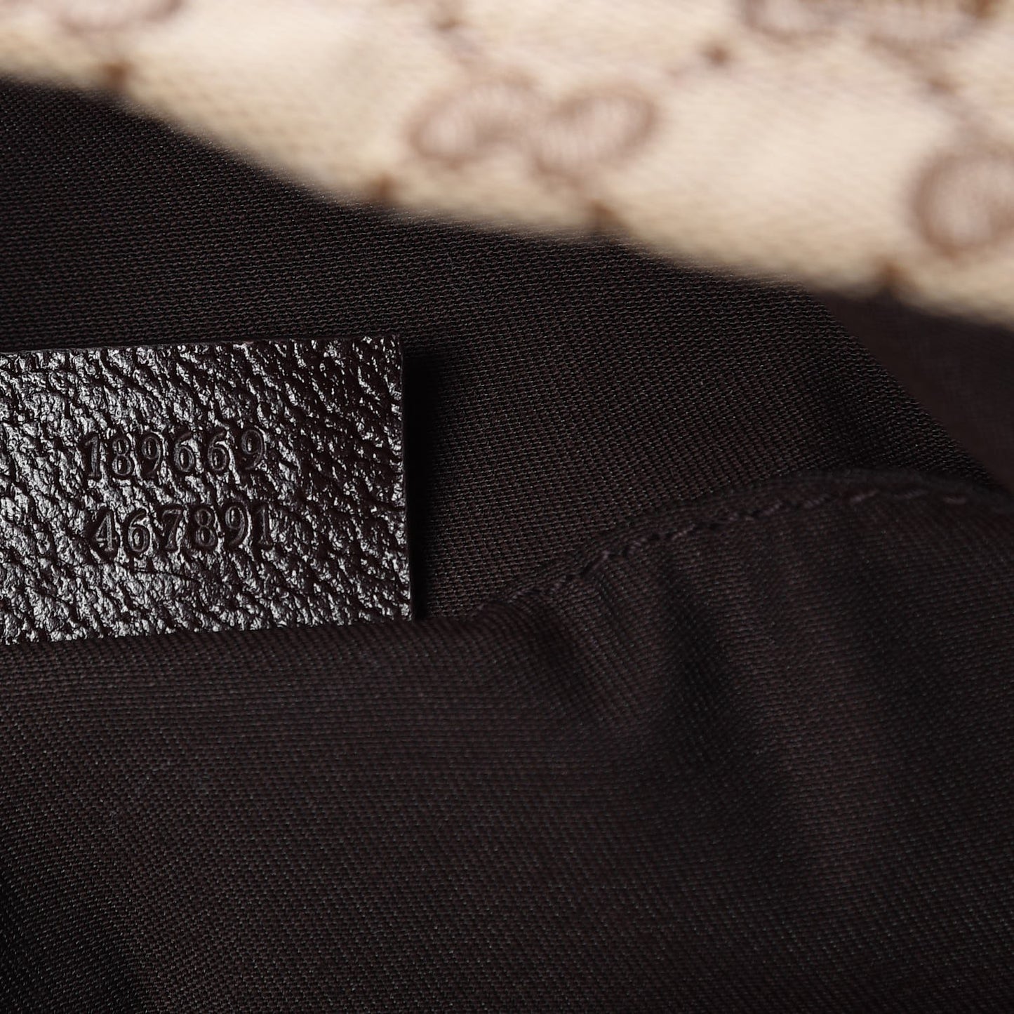 GG Monogram Medium Web Handle Vertical Tote Dark Brown