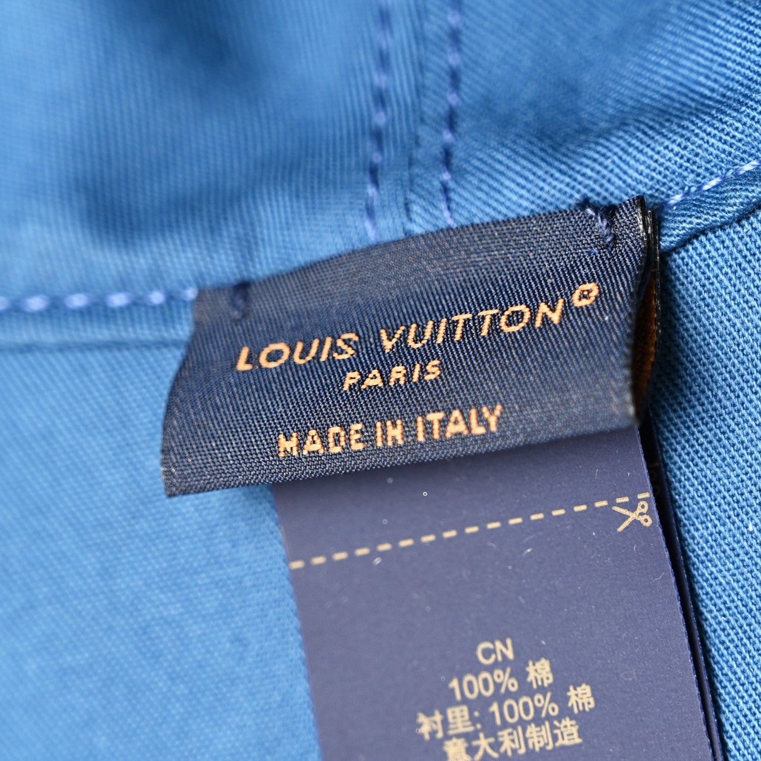 Louis Vuitton Monogram Denim Transformable Bob Bucket Hat 58 Blue 13 of 13