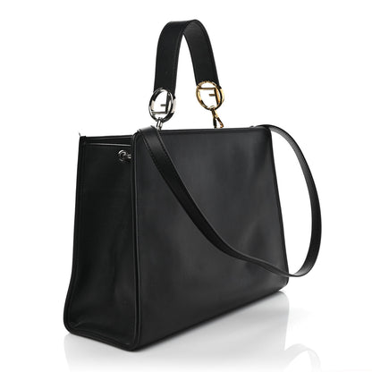 Fendi Vitello Century Opaco F is Fendi Regular Runaway Satchel Black 3 of 9