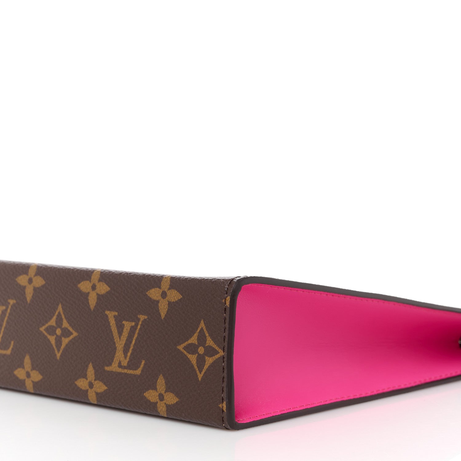 Louis Vuitton Monogram Macassar Pochette Voyage MM Fuchsia 9 of 10