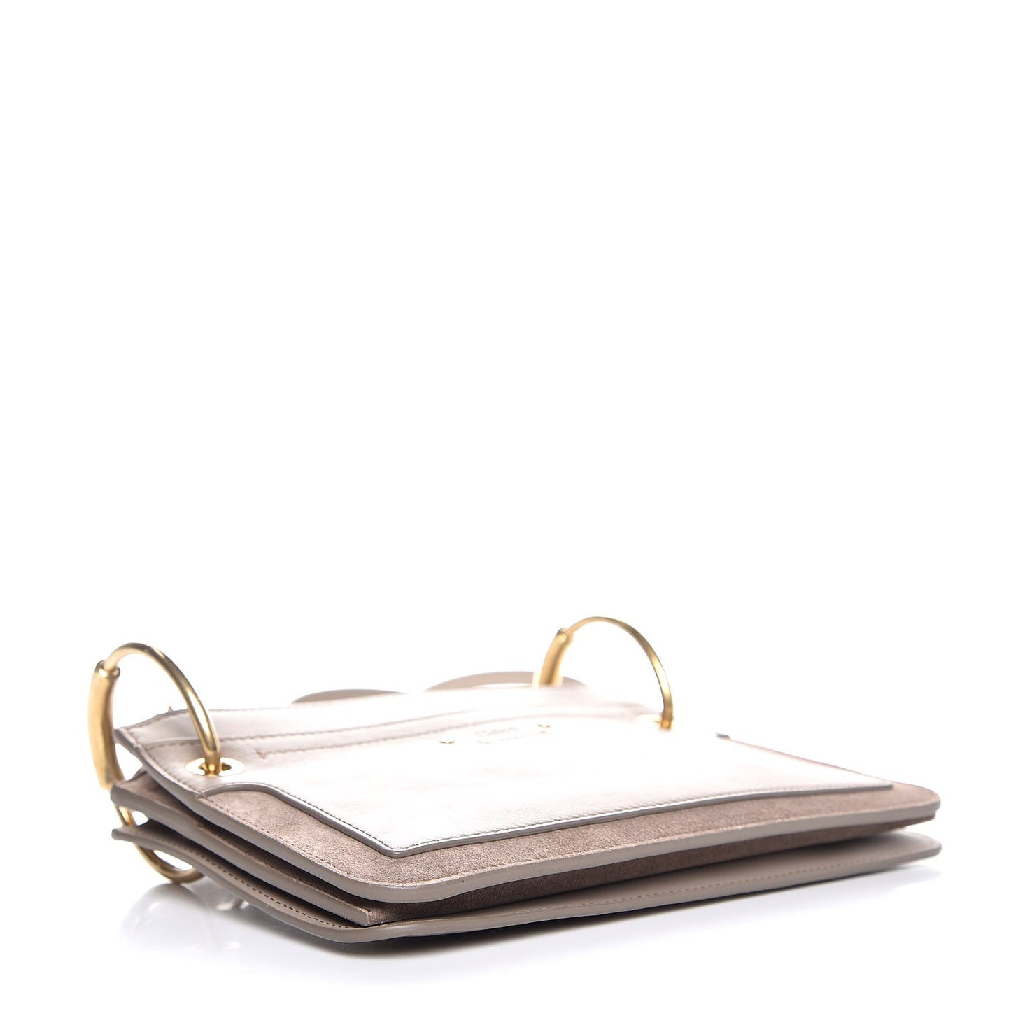 Calfskin Suede Mini Roy Bag Motty Grey
