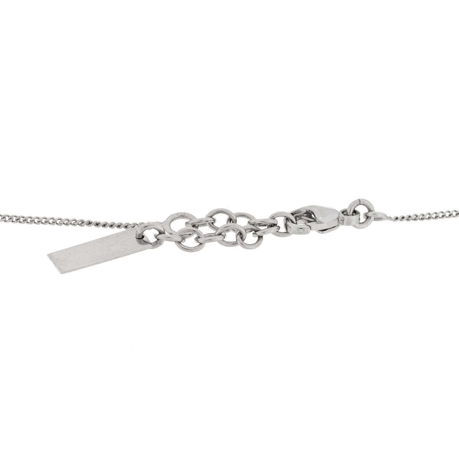 Saint Laurent Brass Monogram Charm Bracelet Mirror 3 of 3