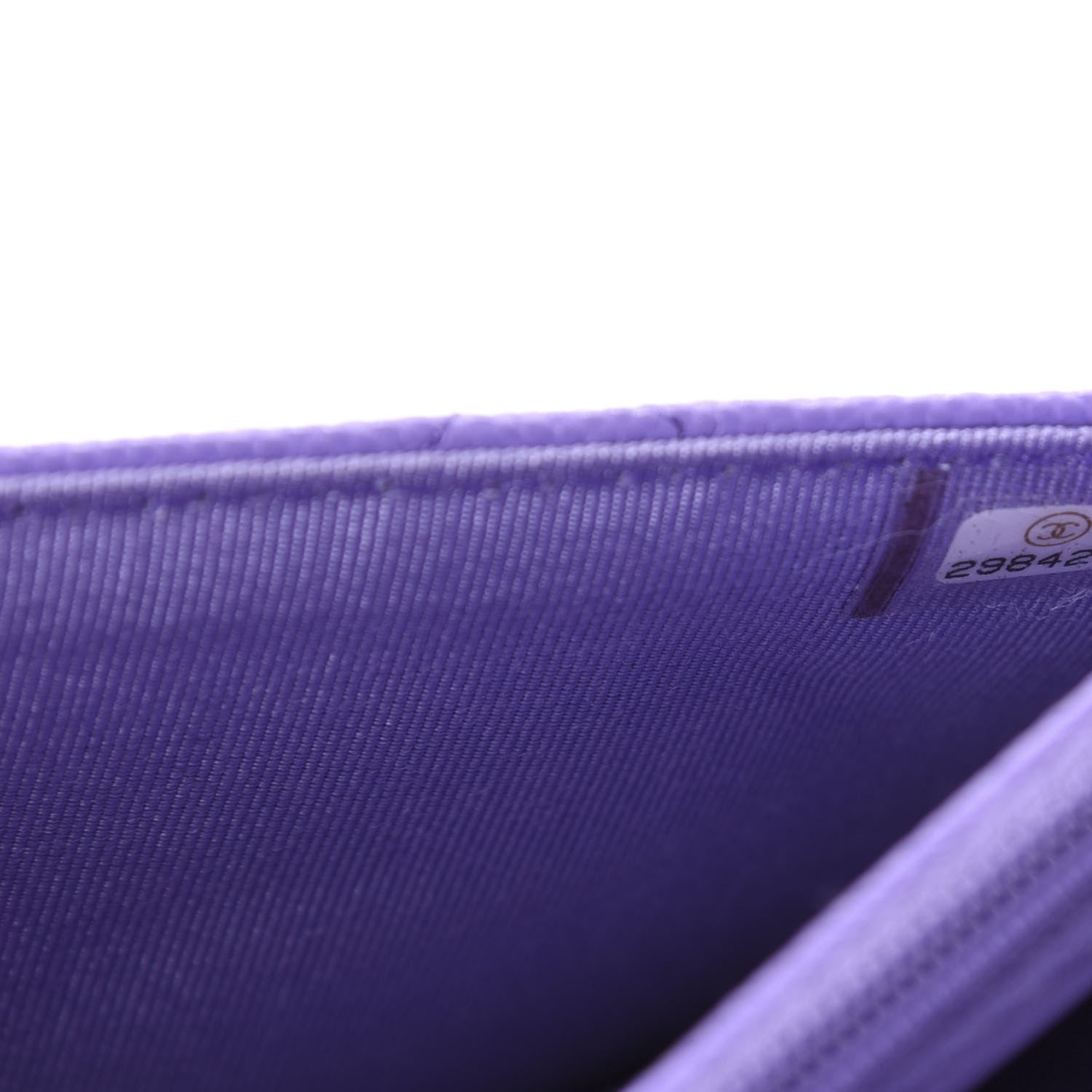 Chanel Caviar Quilted Wallet On Chain WOC Purple 10 of 11