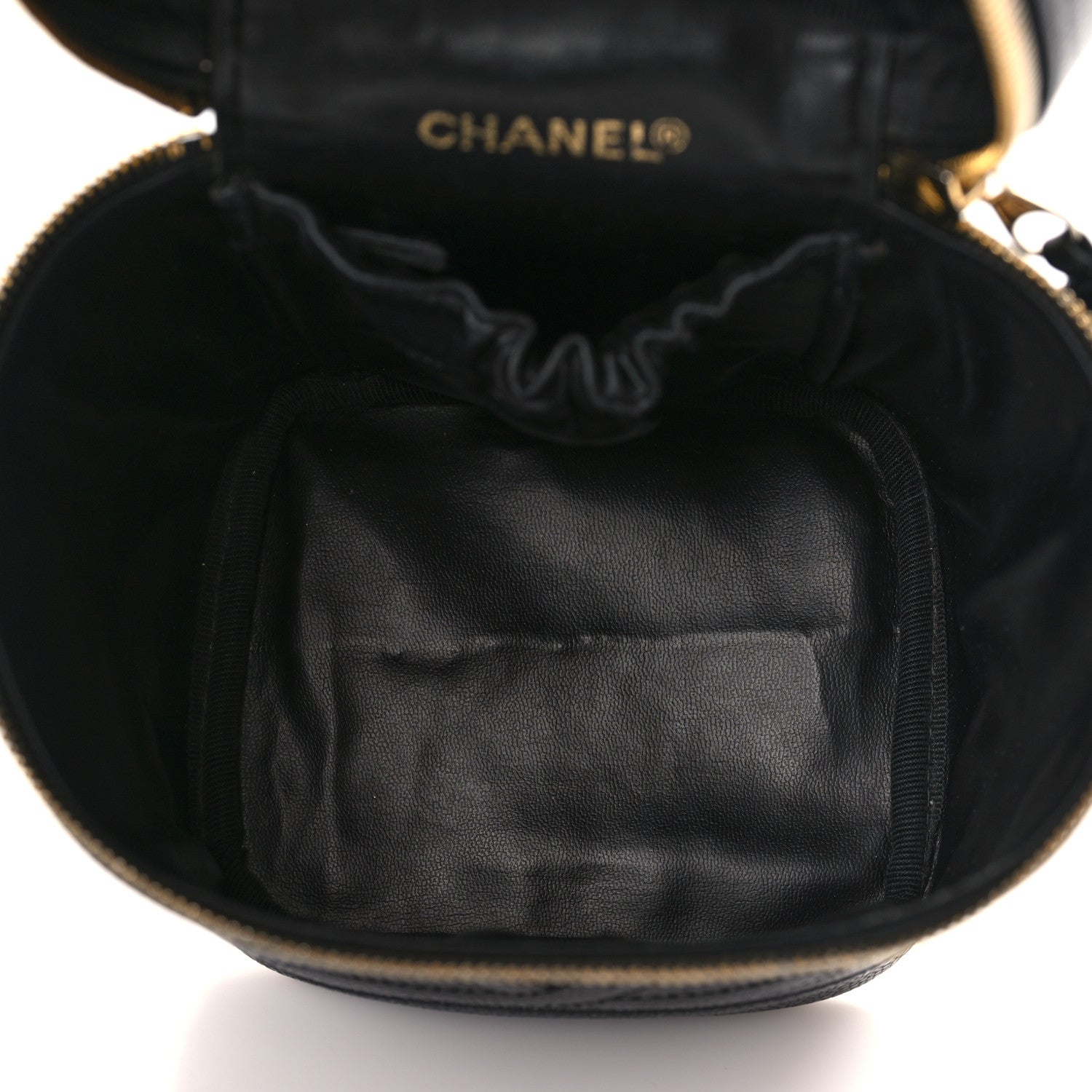 Chanel Caviar Vanity Cosmetic Case Black 6 of 10