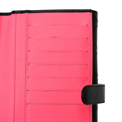 Chanel Calfskin Quilted Cambon Long Double Wallet Black 12 of 17