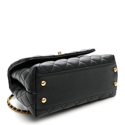 Chanel Caviar Quilted Mini Coco Handle Flap Black 4 of 11