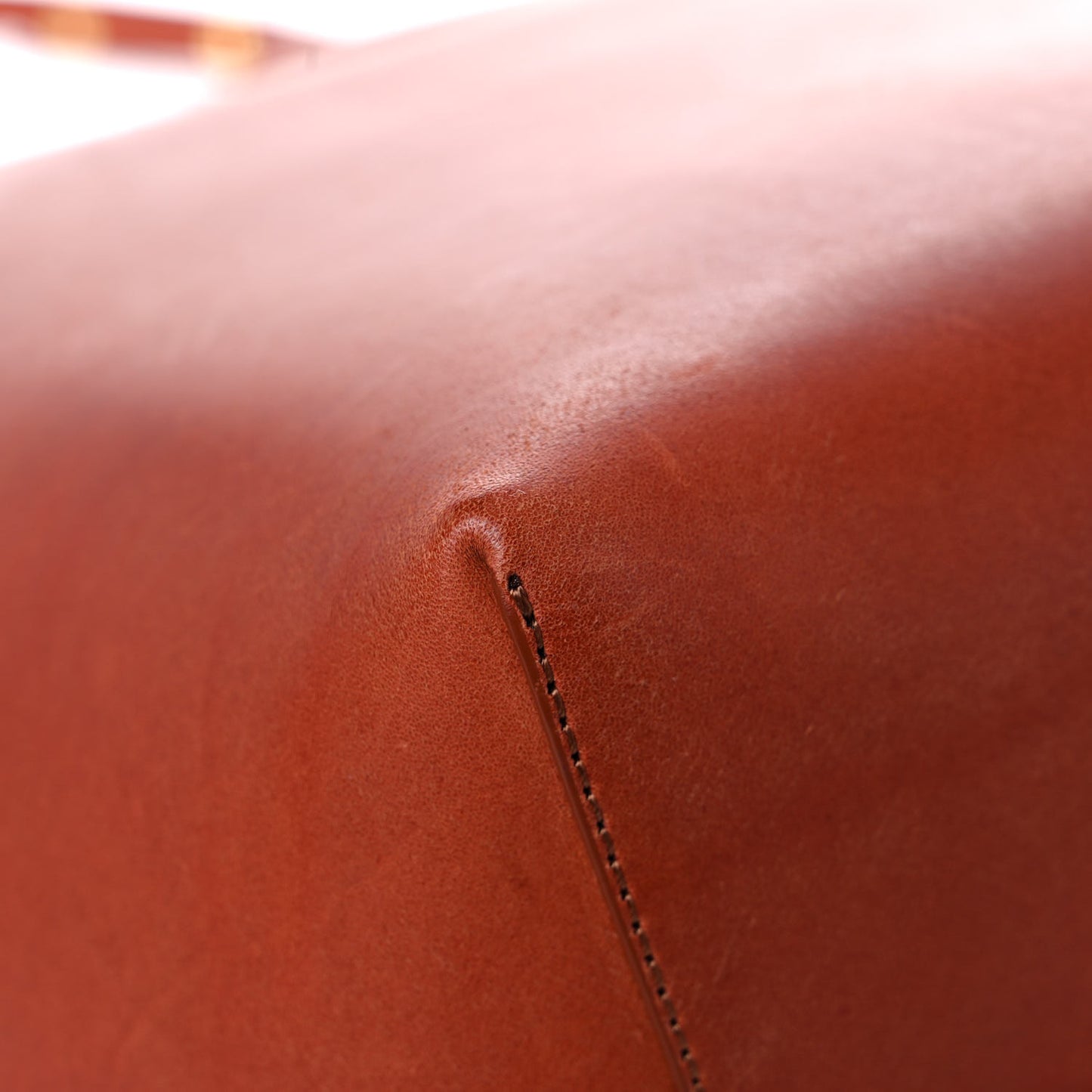 Calfskin Bucket Bag Brandy