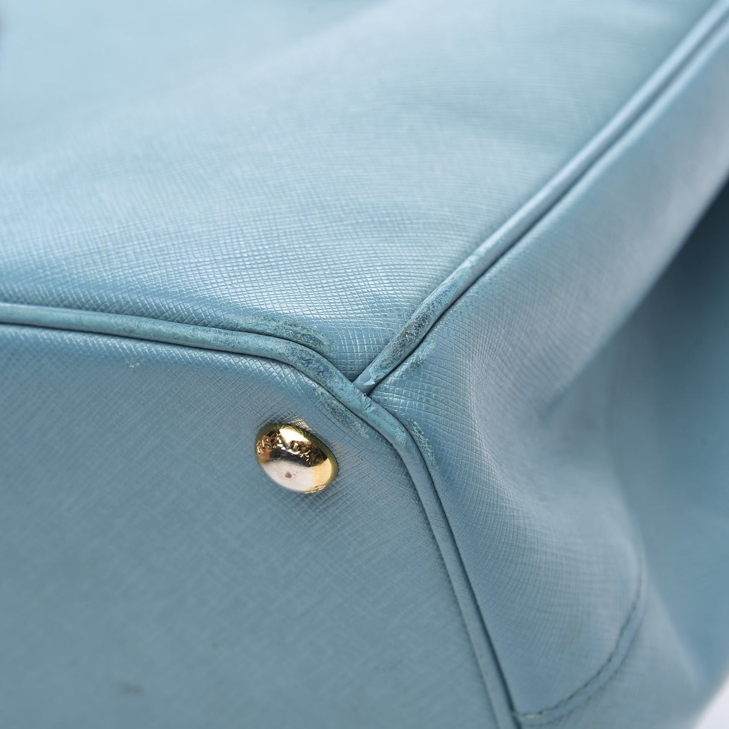 Saffiano Medium Galleria Double Zip Tote Turchese