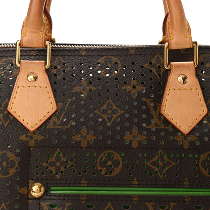 Louis Vuitton Monogram Perforated Speedy 30 Green 8 of 14